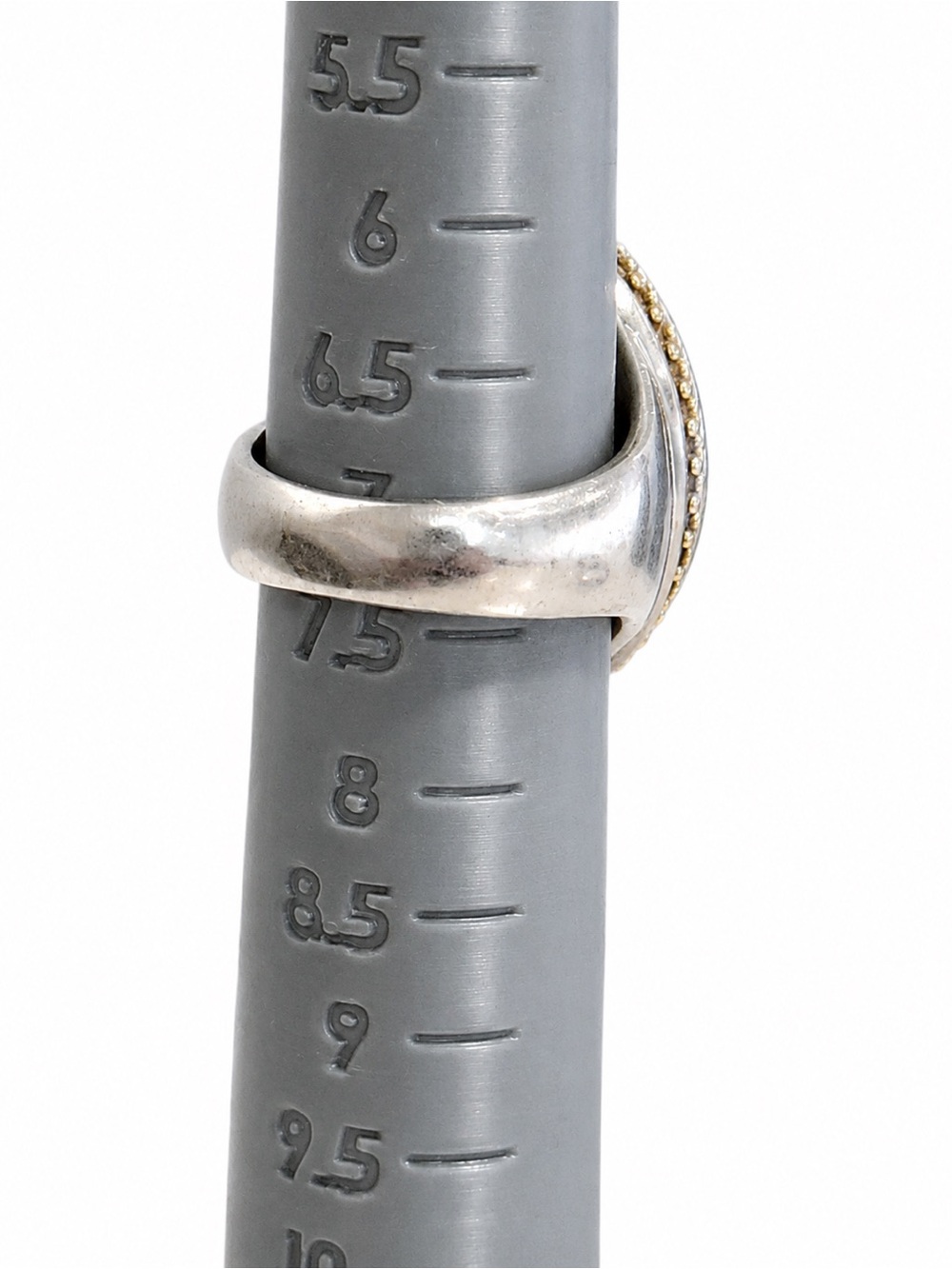 LAGOS Sterling Silver and 18k Gold Ring with Smokey Quartz Teardrop Stone - Picture 6 of 6